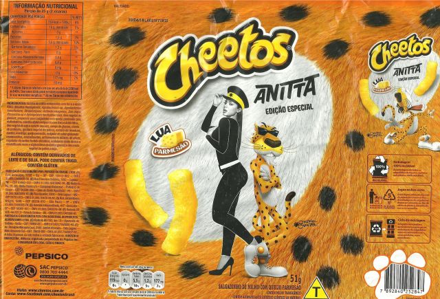 Embalagem Elma Chips Cheetos Com Supresa Futebol Brasileiro